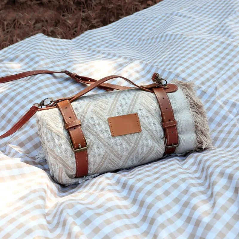 Pătură de picnic Blue Fringe