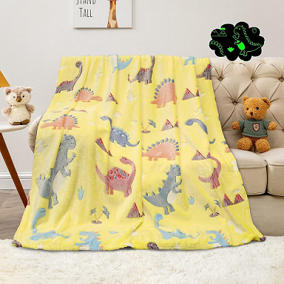 Cartoon Pattern Luminous Blanket