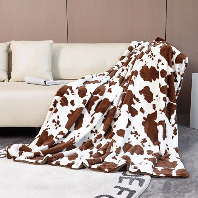 Pătură de coperta de vacă imprimată