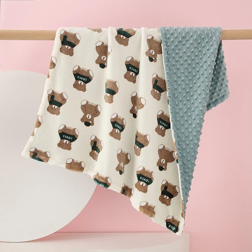 Pături cu două straturi Minky Dots