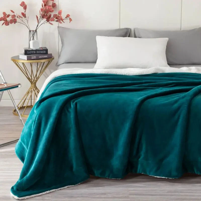 Pătură de flanel verde