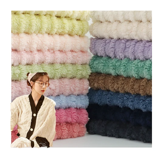 Țesături din pânză Sherpa de tricotat Jacquard