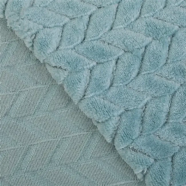 Leaf Jacquard Flannel Fabric