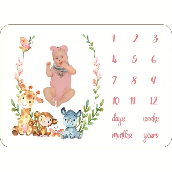 Pătură pentru copii Milestone