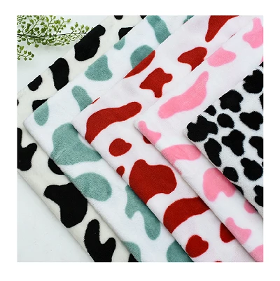 Tesatura Flanel Print Vaci Pentru Pijamale