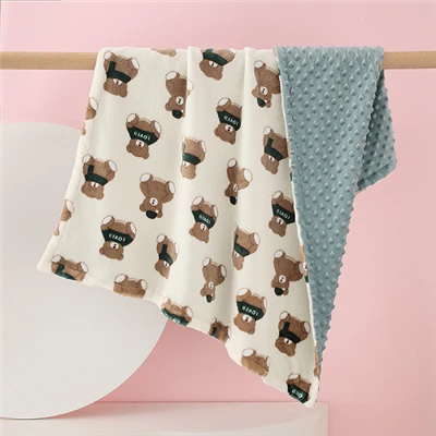 Pături cu două straturi Minky Dots