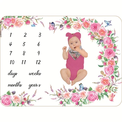 Pătură pentru copii Milestone Flannel