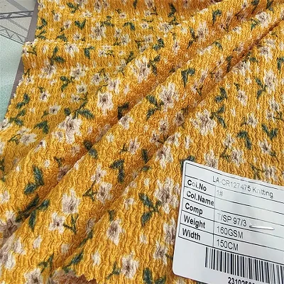 Țesătură plisată imprimată