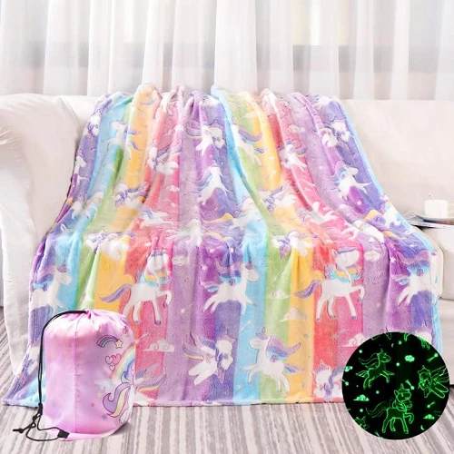Star Moon Shining Luminous Blanket