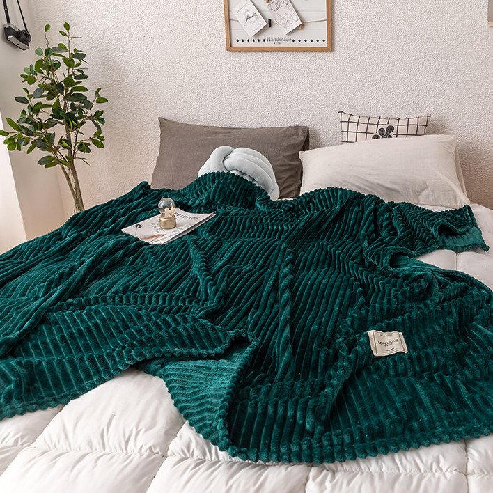 Pătură Teal și Coral