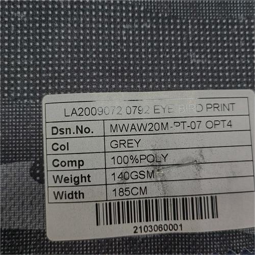 Waterproof Bird Eye Mesh Fabric