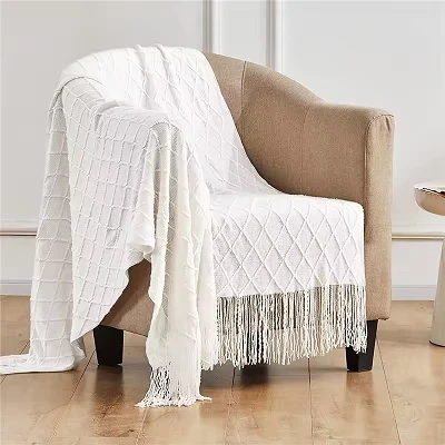 Pătură de aruncare 100%acrilică tricotată