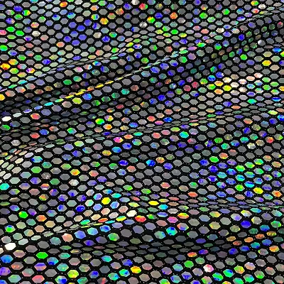 Holographic Stretch Sequin Fabric
