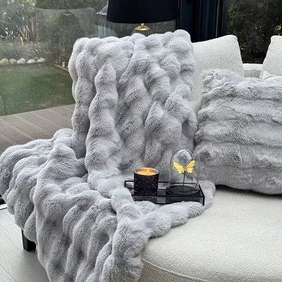 Pătură cu bule pentru păr de iepure